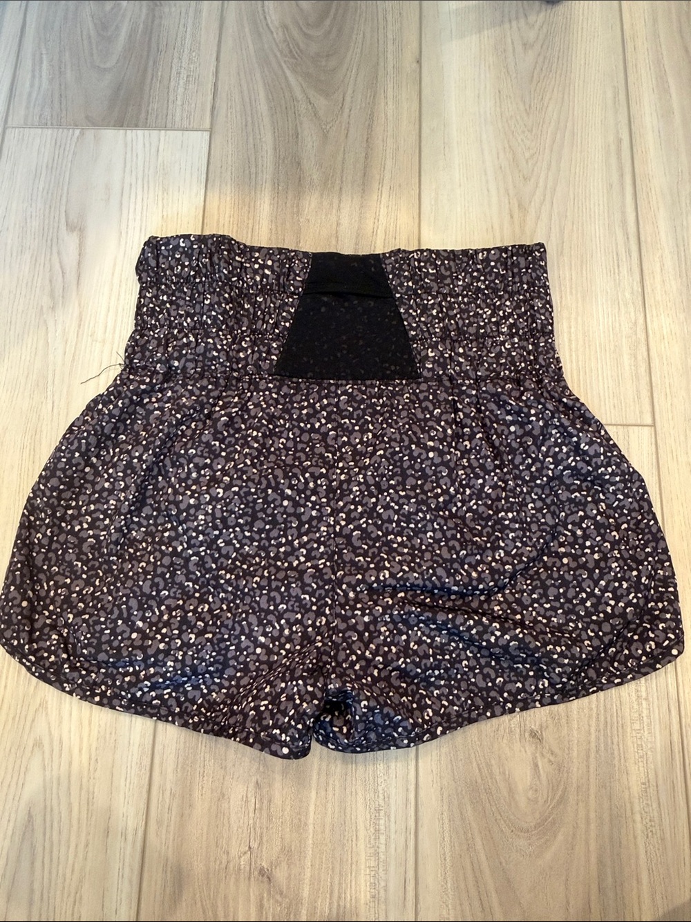 FP Movement by Free People Black Floral Athletic Shorts - Picture 3 of 3